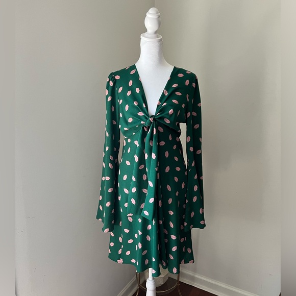 Diane Von Furstenburg Tie Front Mini Dress - Picture 7 of 14